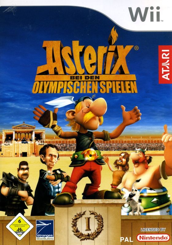 Asterix at the Olympic Games box art for Wii